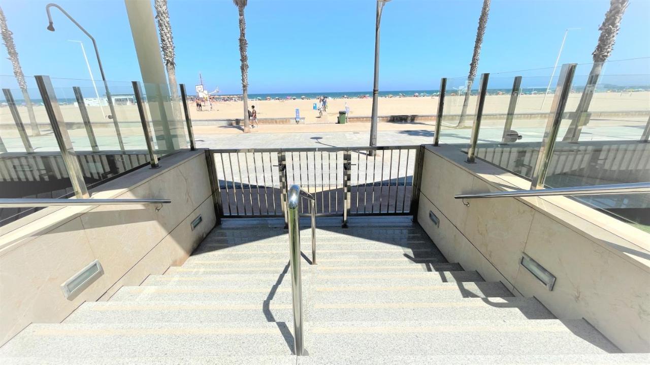 Beach Valencia Luxury A40-35 Apartment With Terrace And Sea Views Exterior foto